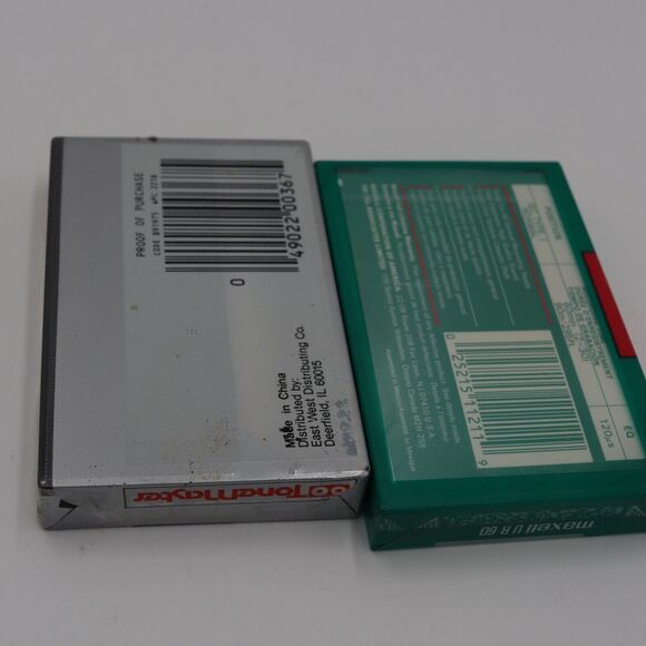 Lot of 2 Maxell & Tone Master Blank Audio Cassettes 60-Min Normal Bias Sealed Me - Picture 2 of 3